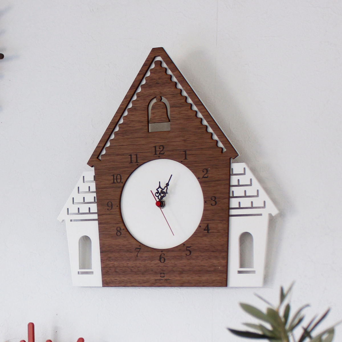 ヤマト工芸 掛け時計 木製 DOUWA house 壁掛け 時計 北欧 おしゃれ