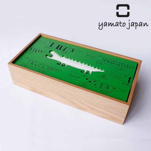 ティッシュケース ヤマト工芸 yamato hako わに （ ティッシュボックス ）