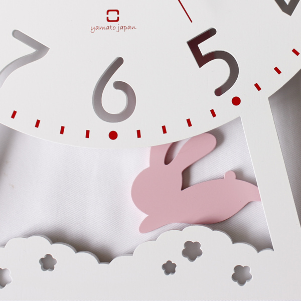 振り子時計 木製 ヤマト工芸 yamato CHILD clock うさぎ