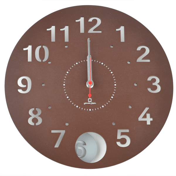 振り子時計 木製 ヤマト工芸 yamato Circle clock