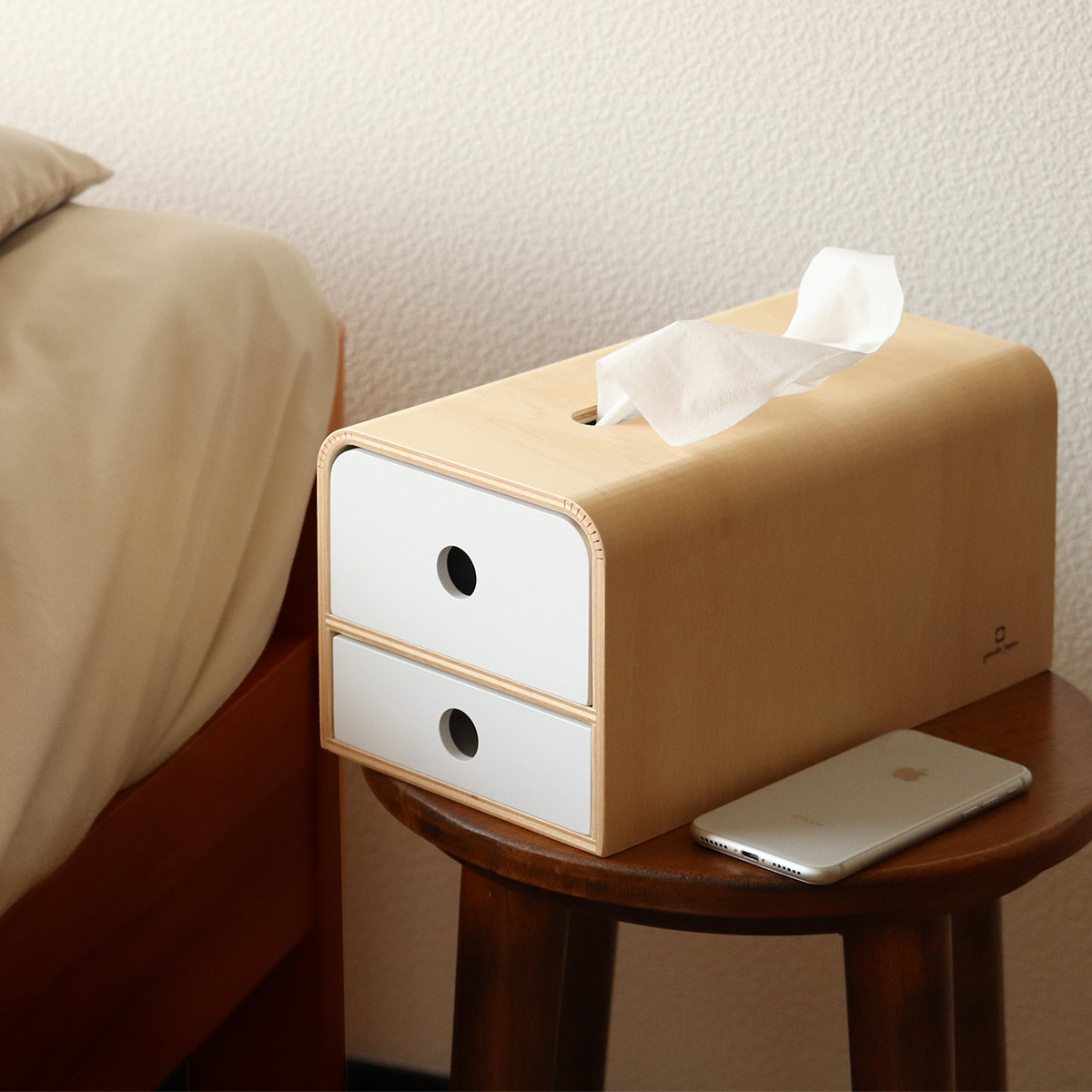 ヤマト工芸 ティッシュケース 木製 yamato STOCK tissue マスク・小物