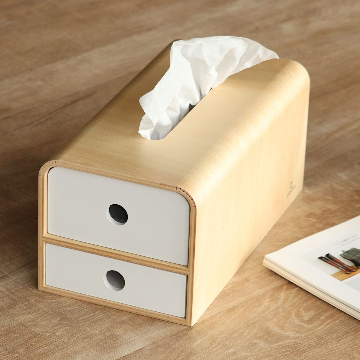 ヤマト工芸 ティッシュケース 木製 yamato STOCK tissue マスク・小物