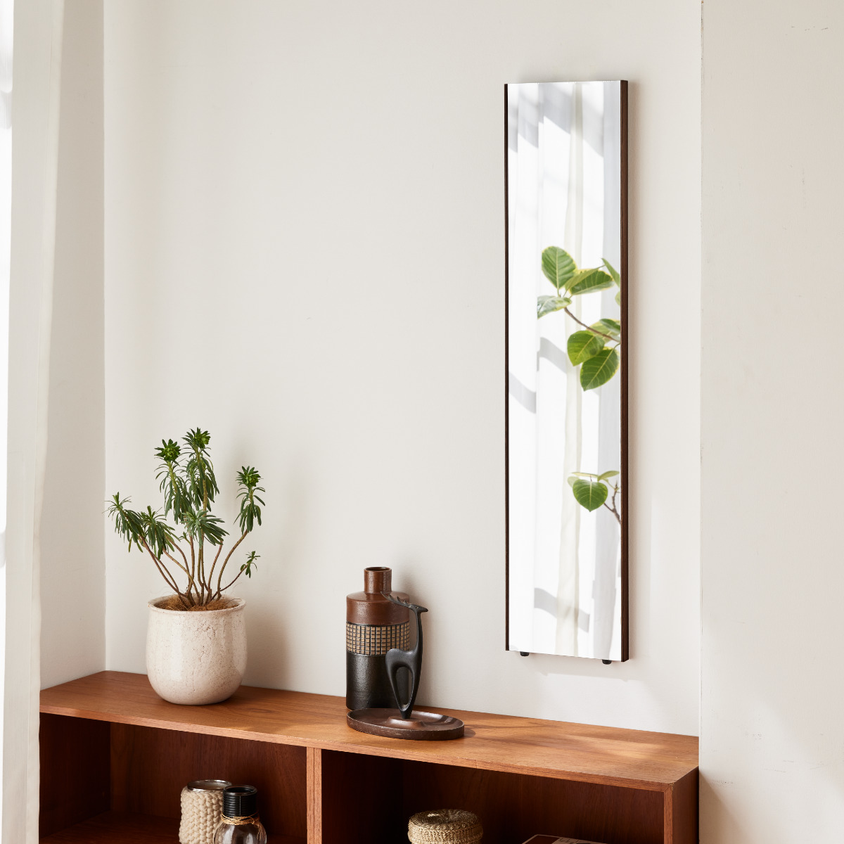 割れない鏡 リフェクスミラー スタンダード みだしなみミラー 細枠