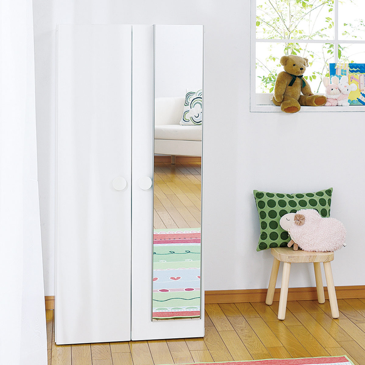 割れない鏡 リフェクスミラー ドア掛けミラー 姿見 20×120cm （ 鏡