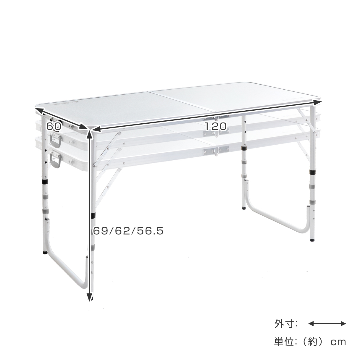 CAPTAIN STAG（キャプテンスタッグ） アウトドアテーブル 折りたたみ 4