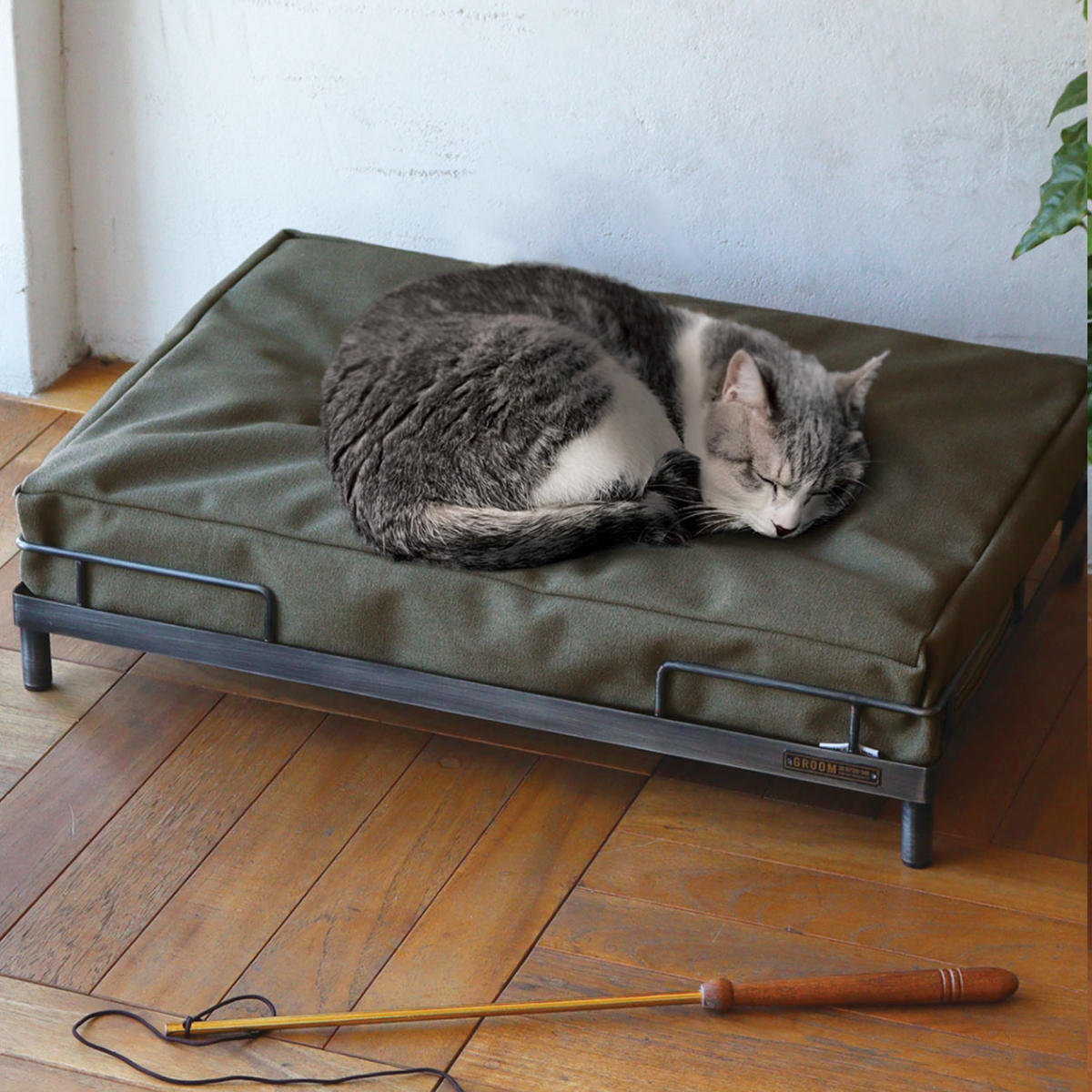 Creer ベッド 猫 アイアンベッド クッション付き 洗える （ ペット