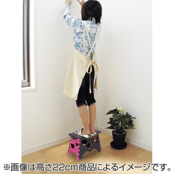 蓮恋さま専用ページ♡ カントリーハート　踏み台　ステップ　1段 折り畳み可能、ハート柄ピンクの踏み台 | ピンク色の雑貨カタログ