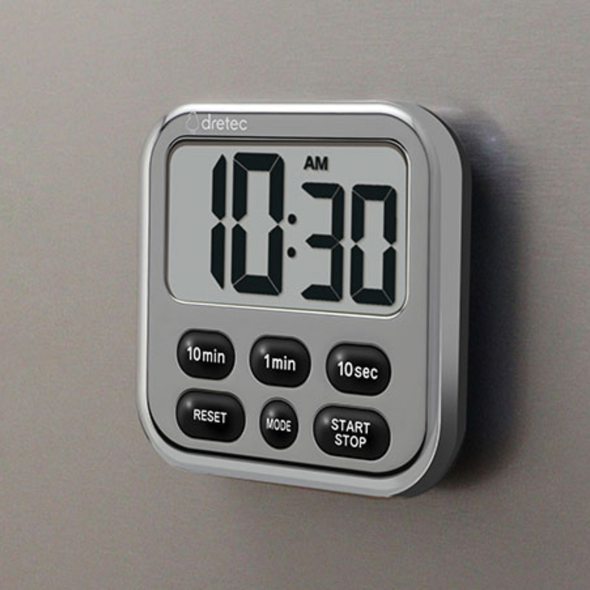 ドリテック キッチンタイマー シャボン6 時計機能付き マグネット付き