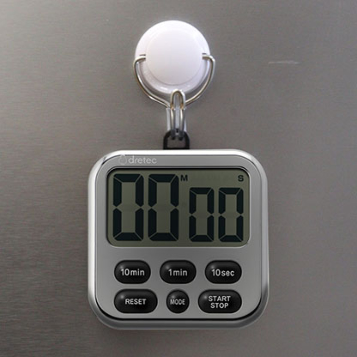 ドリテック キッチンタイマー シャボン6 時計機能付き マグネット付き