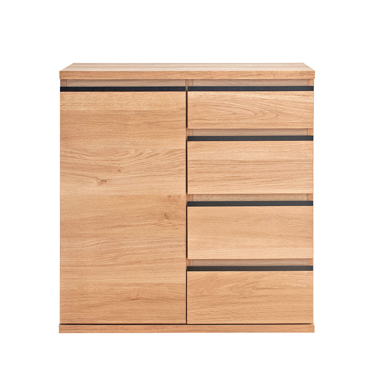 GART（ガルト） スリムキャビネット 幅80cm 引出し4段 ムルート 日本製