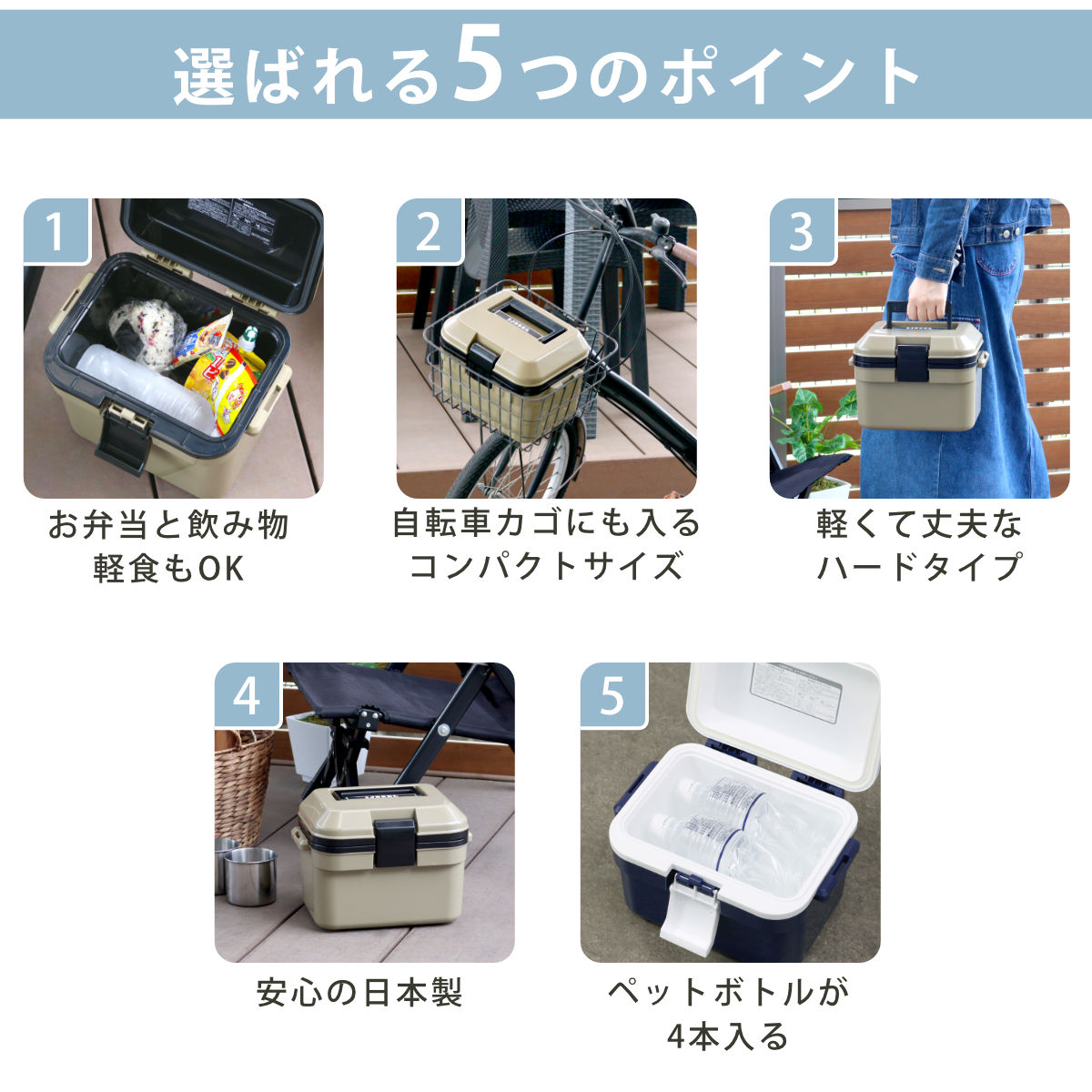 クーラーボックス 5L 小型 アイセル5 ハー...の詳細画像5