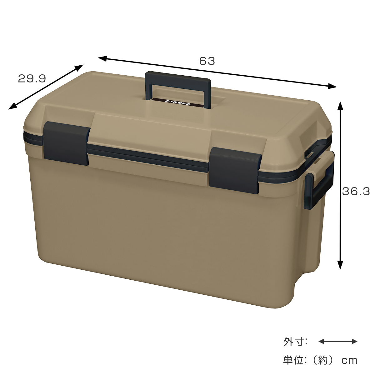 JEJアステージ クーラーボックス 35L アイセル35 サンドベージュ