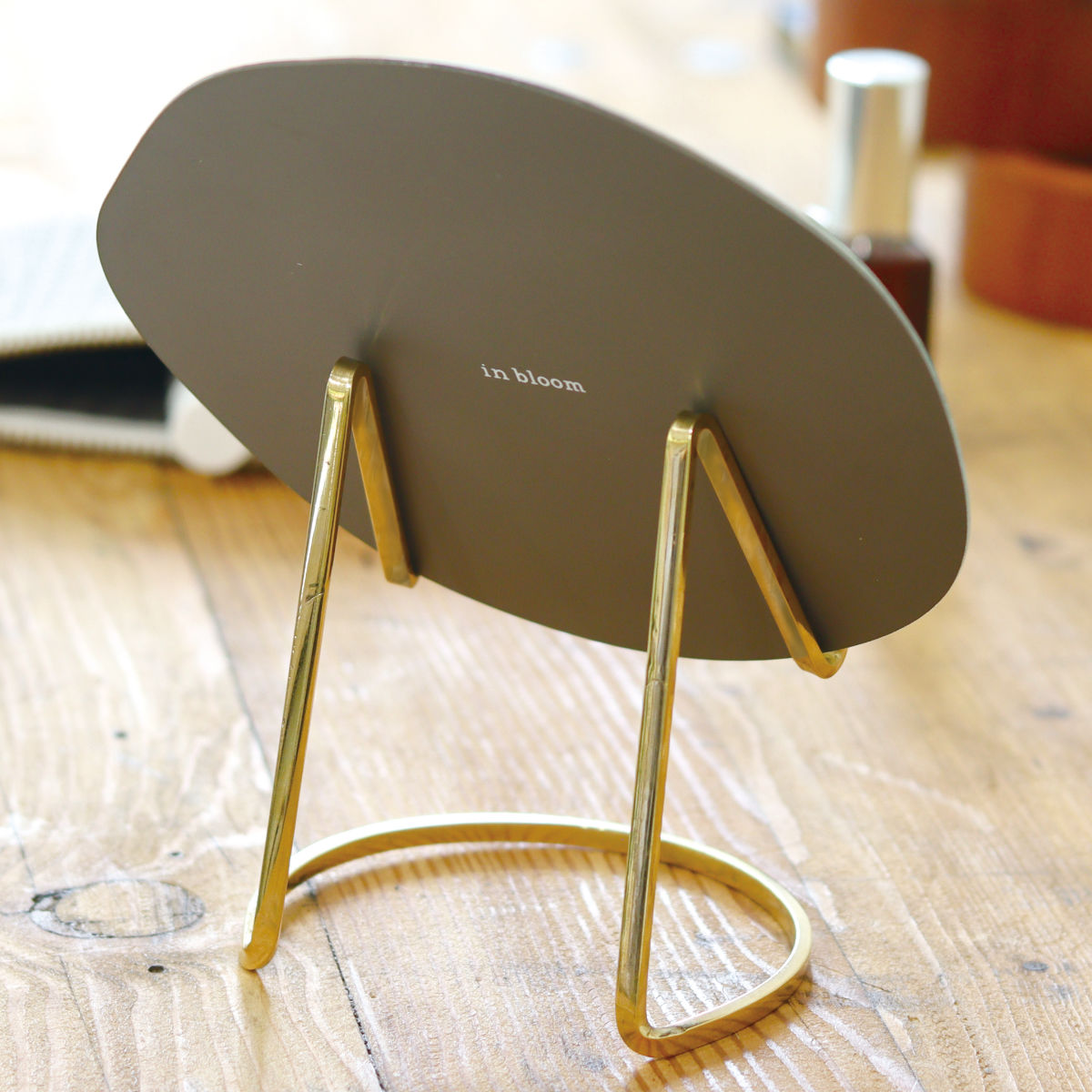 スタンドミラー Sサイズ ブラススタンドミラー インブルーム （ 割れ