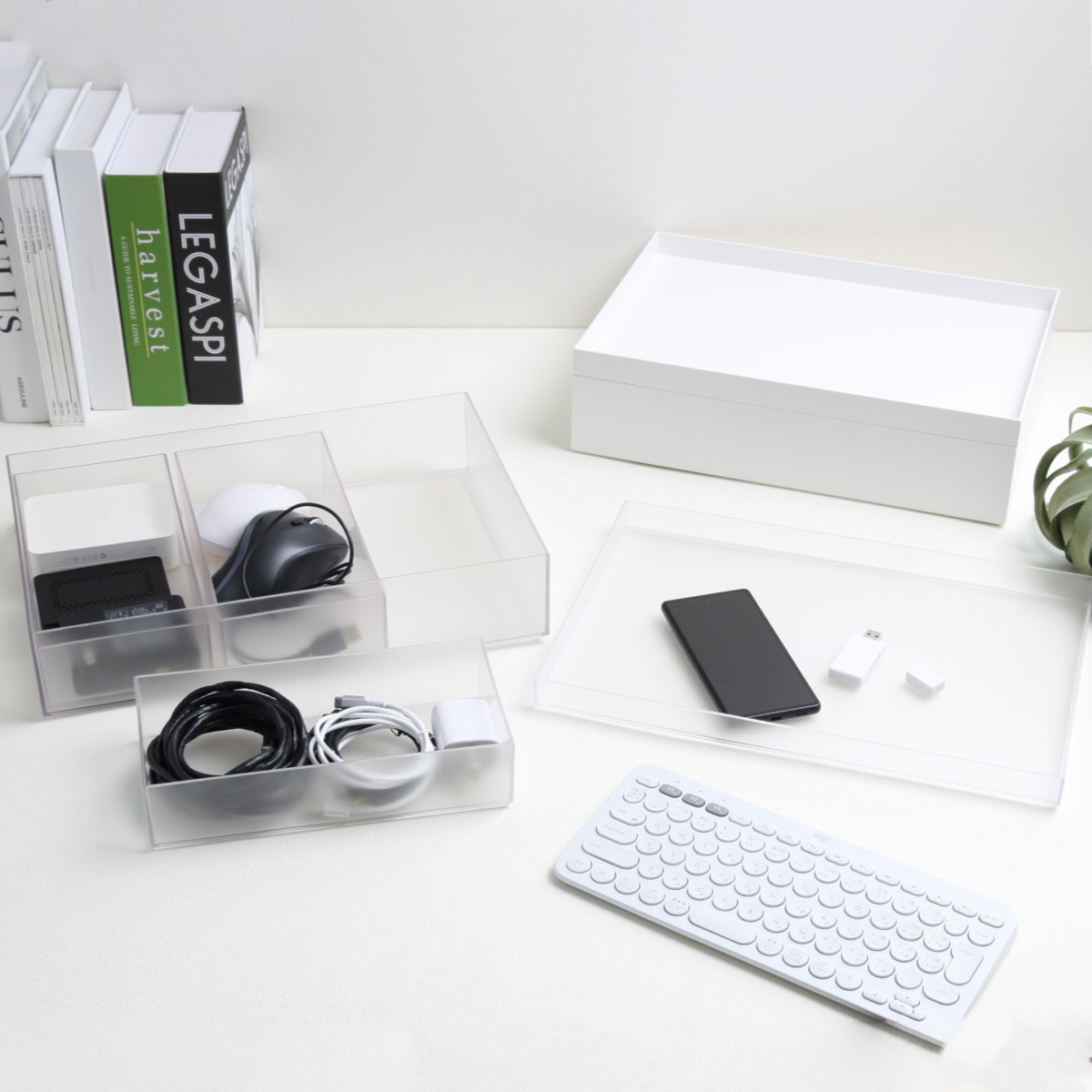 Like-it（ライクイット） 収納ケース タイディアップボックス 浅型 5点