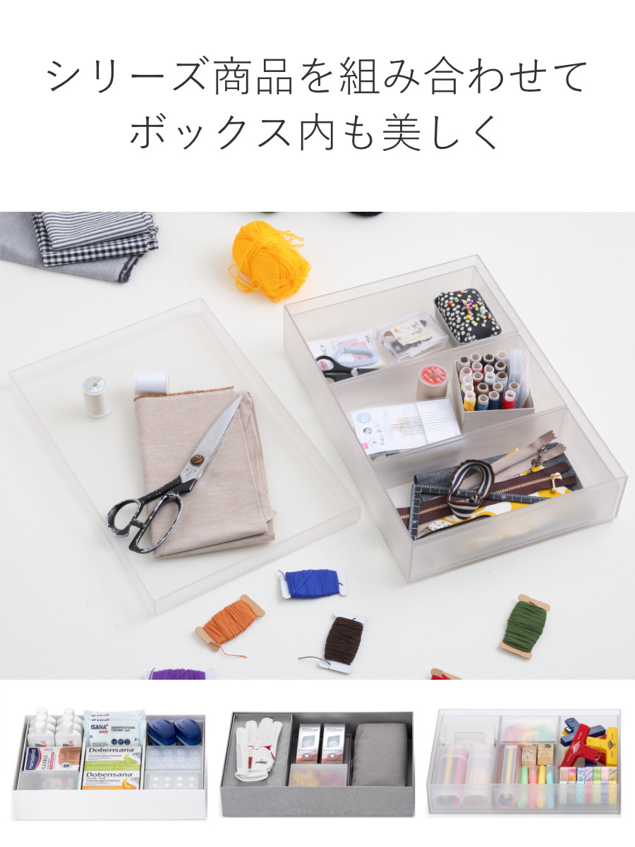 Like-it（ライクイット） 収納ケース タイディアップボックス 浅型 5点