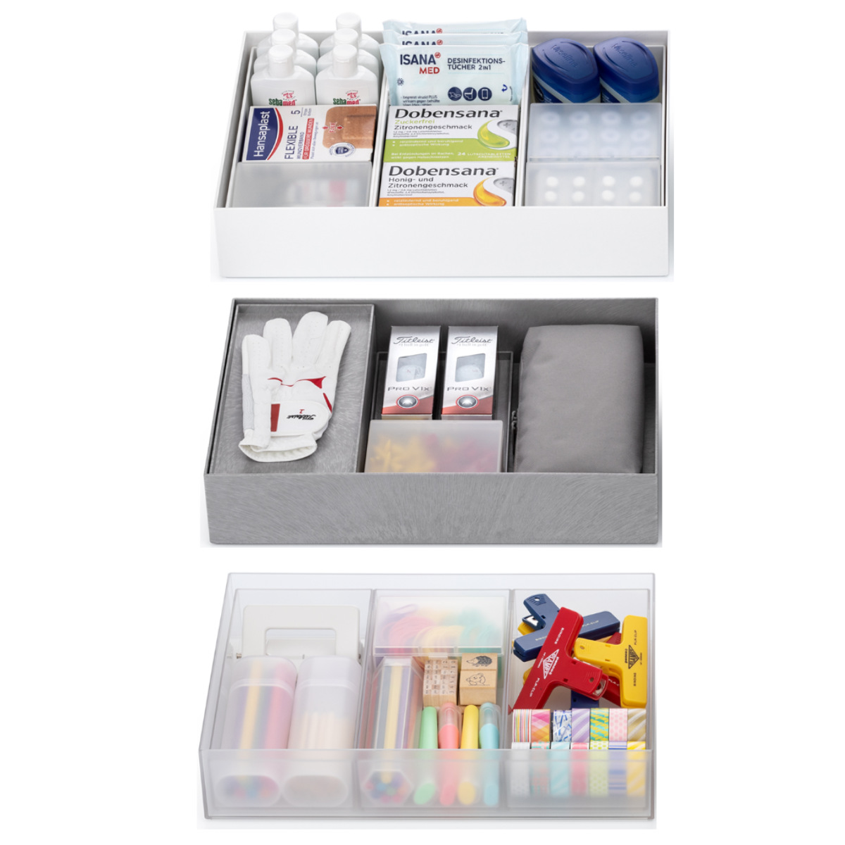 Like-it（ライクイット） 収納ケース タイディアップボックス 浅型 4点