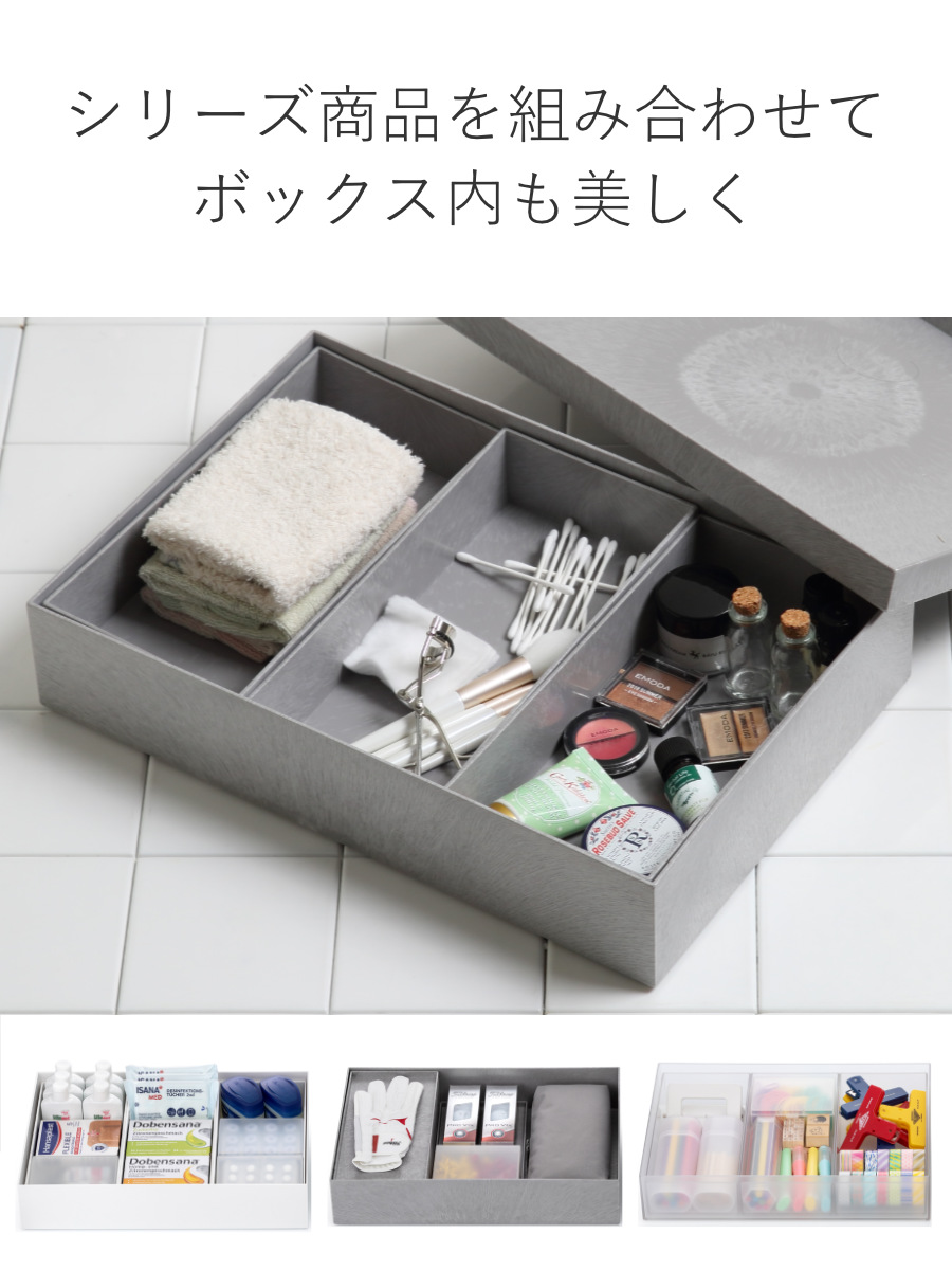 Like-it（ライクイット） 収納ケース タイディアップボックス 浅型 4点