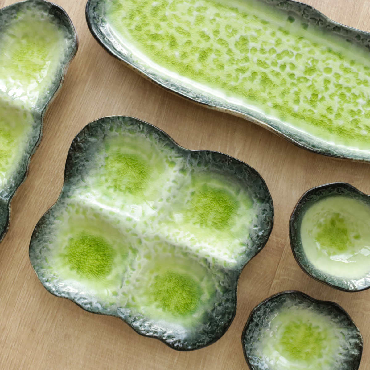 長角皿 35cm 長角プレート KANADE 陶器 （ 電子レンジ対応 長皿 焼物皿