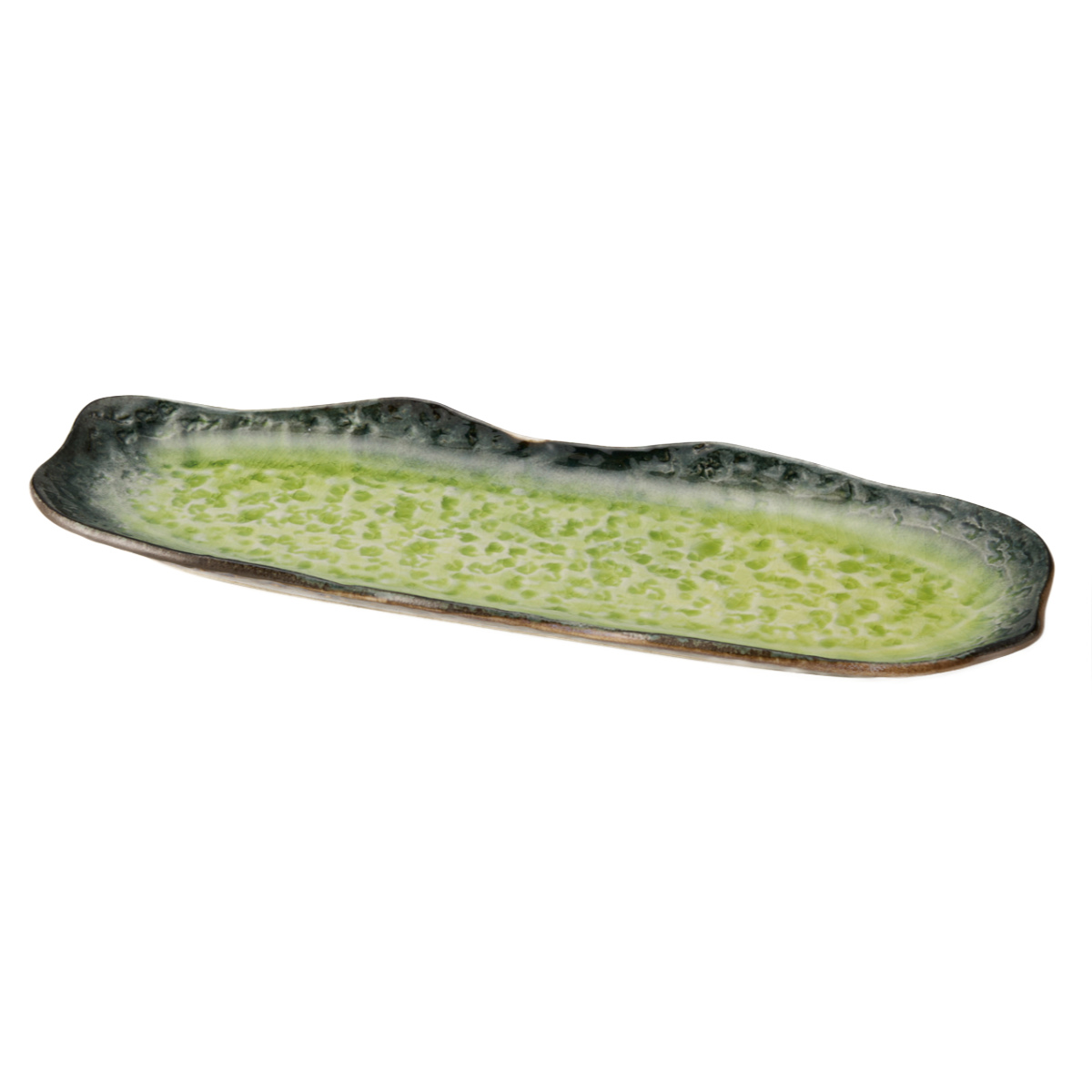 長角皿 35cm 長角プレート KANADE 陶器 （ 電子レンジ対応 長皿 焼物皿