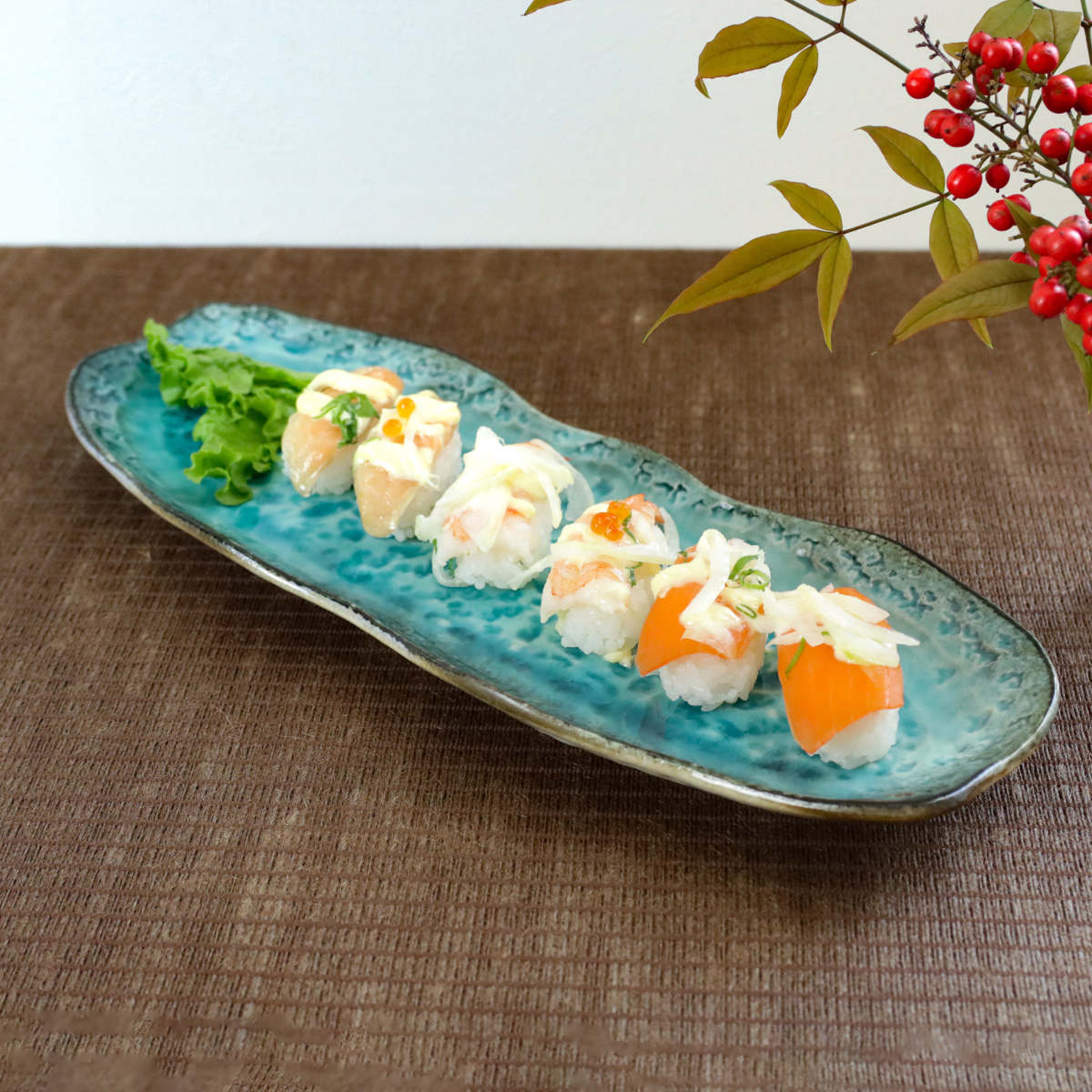 和食器　足付　長方皿　4枚セット 楽天市場】【2000円クーポン 1/24 20:00〜1/29 1:59】長角皿 立渕27cm