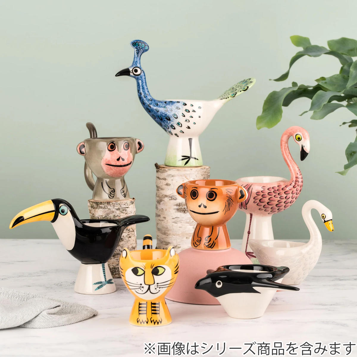 花柄陶器製エッグホルダー　「Maxi」」 Hannah Turner（ハンナターナー） エッグカップ （ ハンナターナー