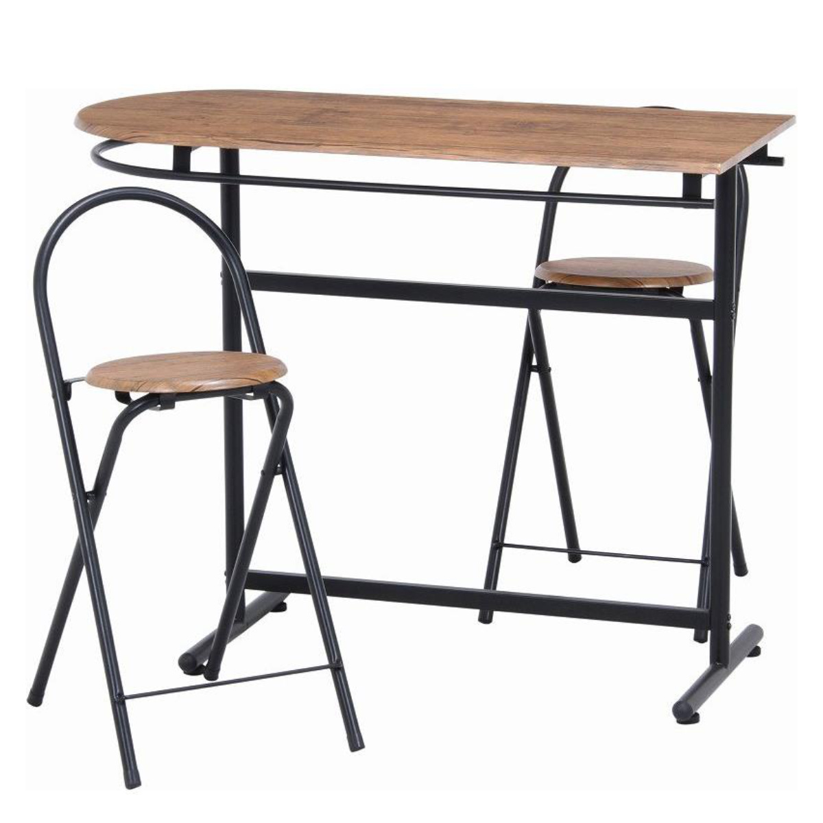 不二貿易（Fuji Boeki） カウンターテーブル 3点セット テーブル×1