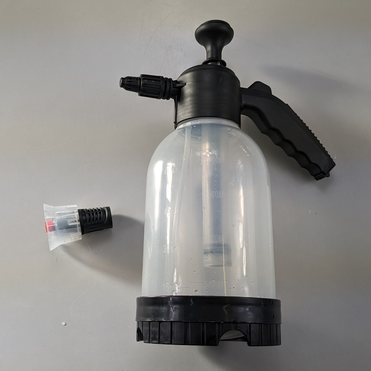 ウィキャン ポンプ 洗車 2way 加圧ポンプ 水用 洗剤用 ノズル （ 洗車