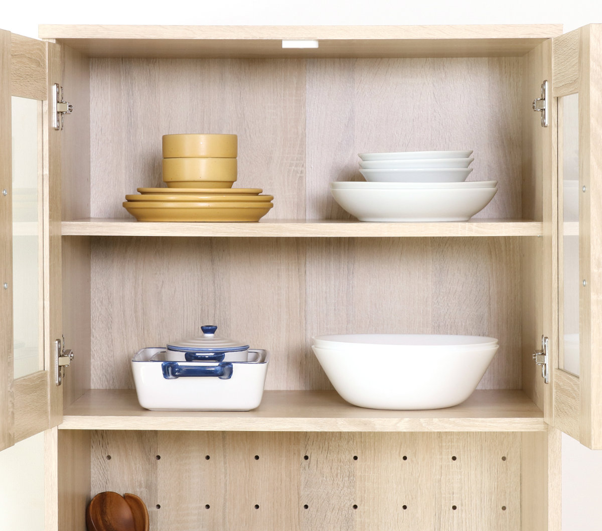ＩＤ：Ｇ941986　食器棚２面 セレクト家具/食器棚・キッチン収納/ID 食器棚 下台オープンタイプ