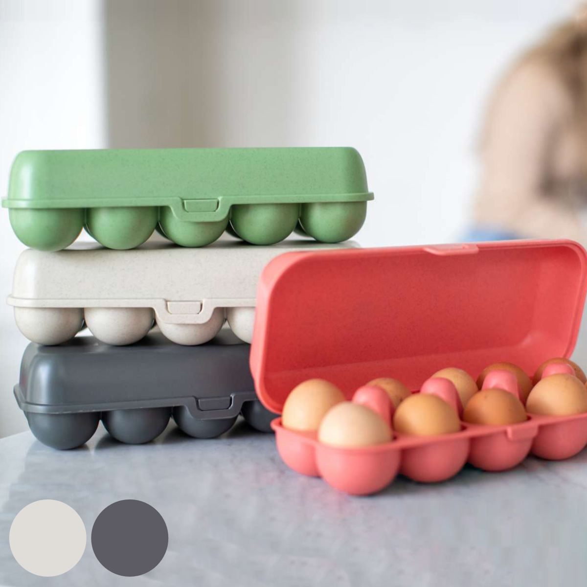 アントレックス 冷蔵庫収納 KOZIOL エッグボックス M （ 卵ケース