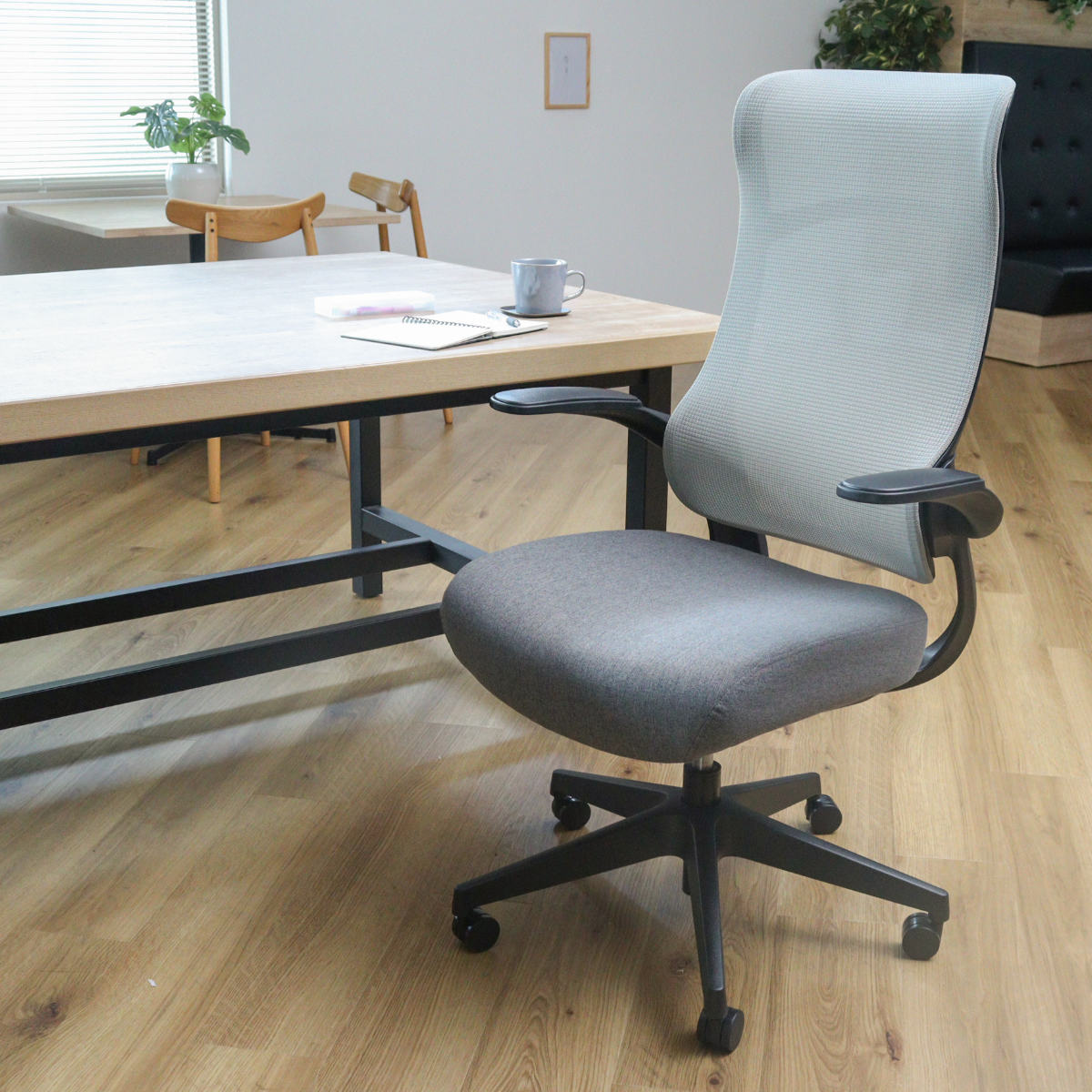 不二貿易（Fuji Boeki） ワークチェア 座面高43.5〜51cm ハイバック