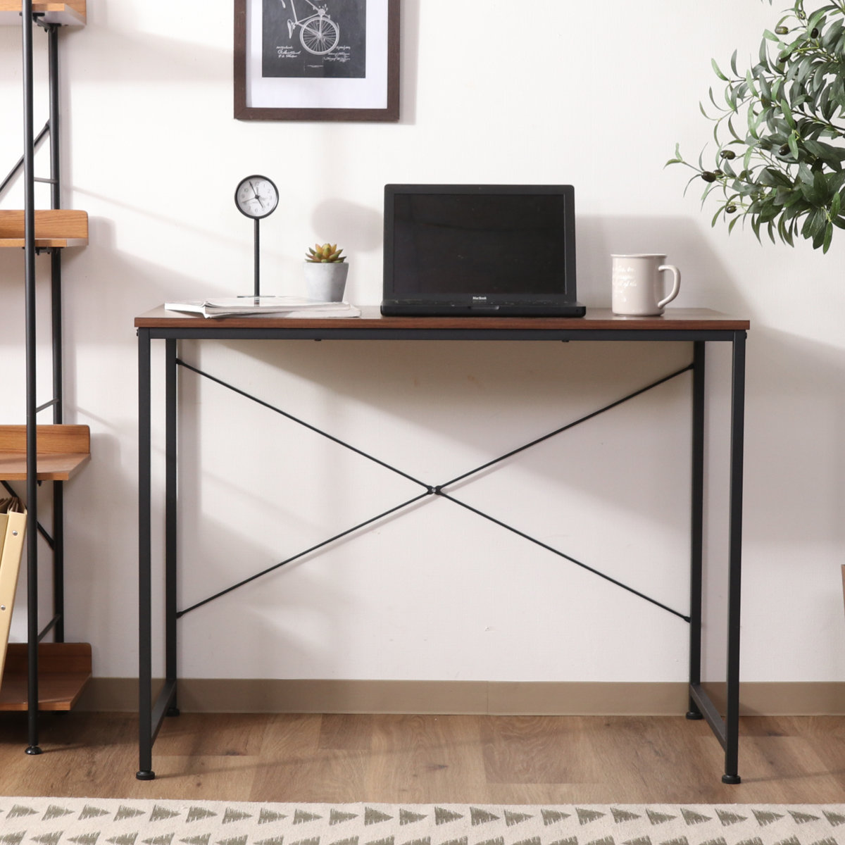 不二貿易（Fuji Boeki） ワークデスク 幅95cm ルカ （ シンプルデスク