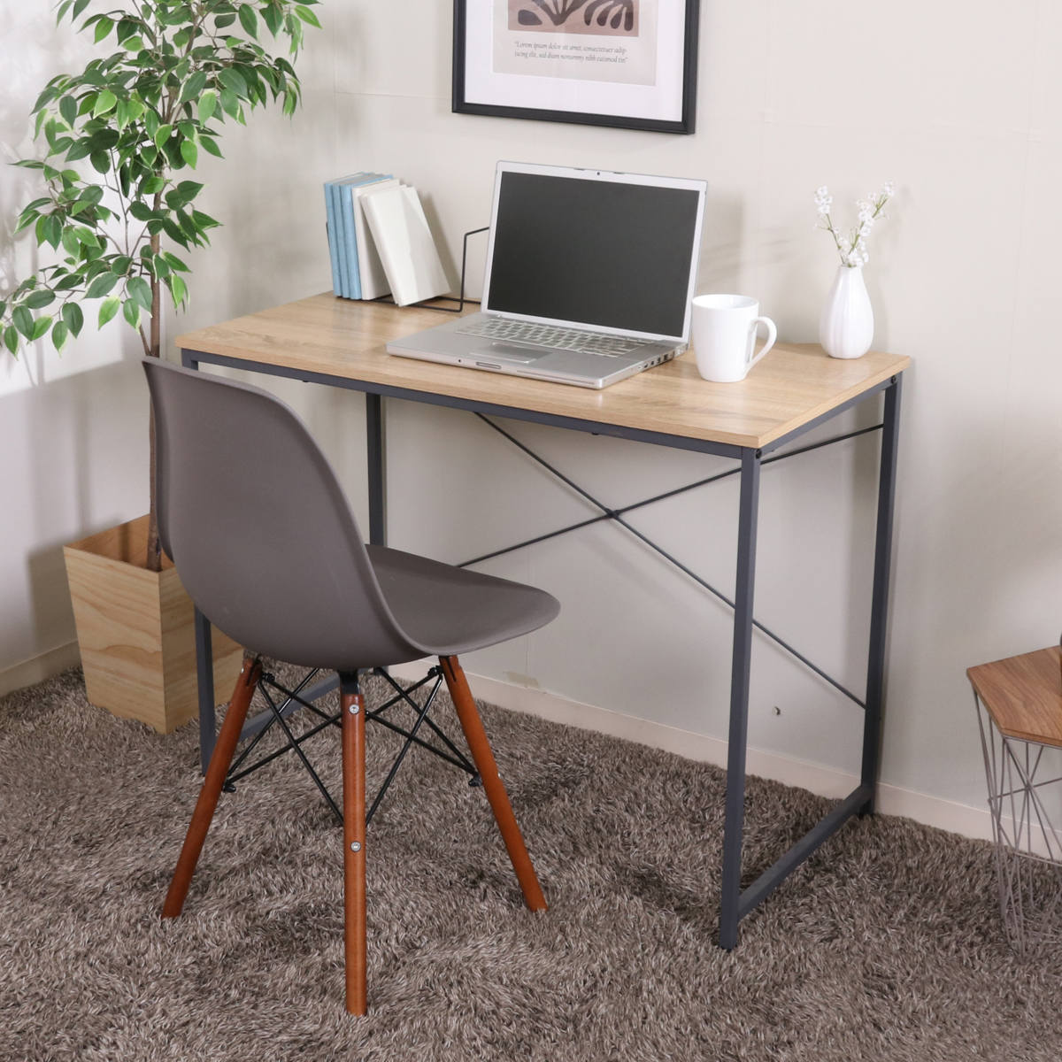 不二貿易（Fuji Boeki） ワークデスク 幅95cm ルカ （ シンプルデスク