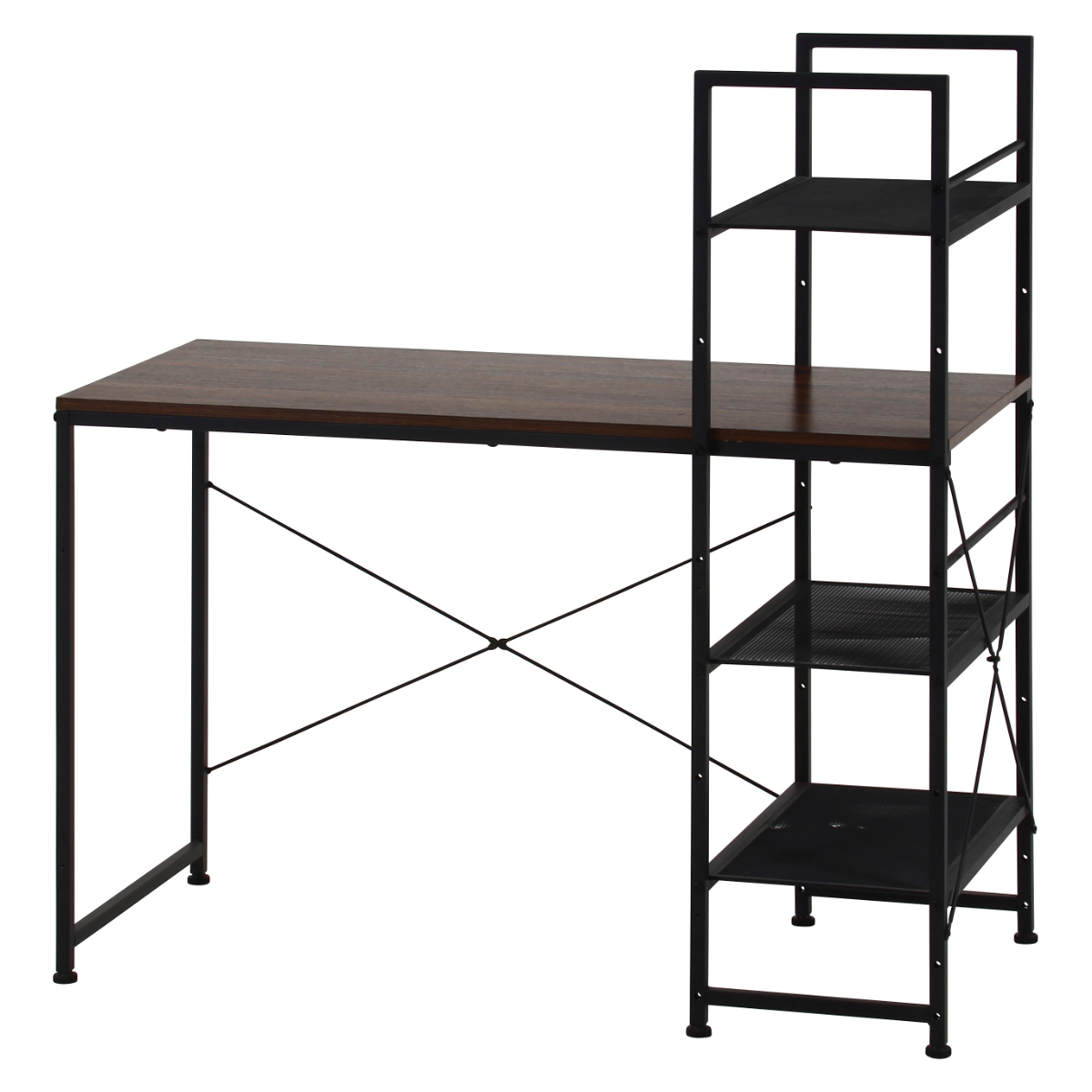 不二貿易（Fuji Boeki） ワークデスク ラック3段 幅110cm 左右組み換え