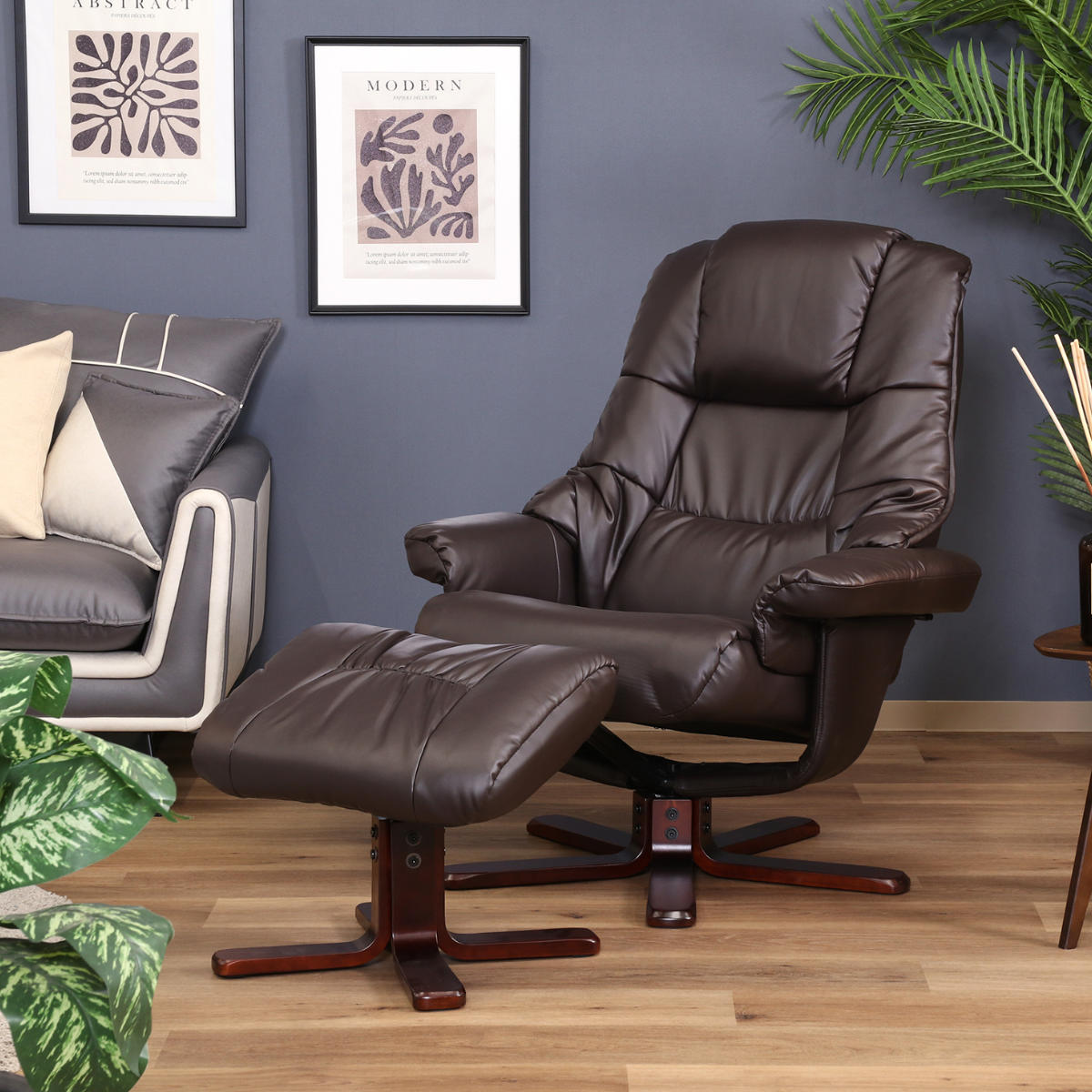 不二貿易（Fuji Boeki） パーソナルチェア リクライニング オットマン