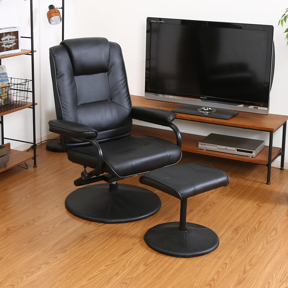 不二貿易（Fuji Boeki） パーソナルチェア リクライニング オットマン