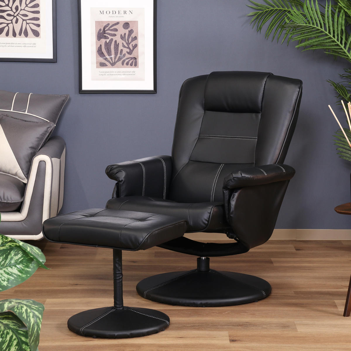 不二貿易（Fuji Boeki） パーソナルチェア リクライニング オットマン