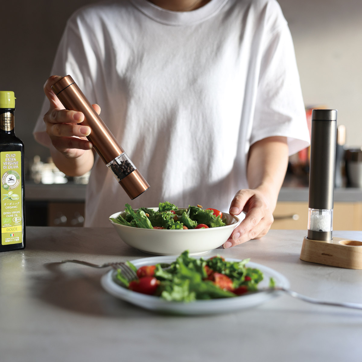 CB JAPAN（シービージャパン） 電動ミル 2本セット atomico ソルト