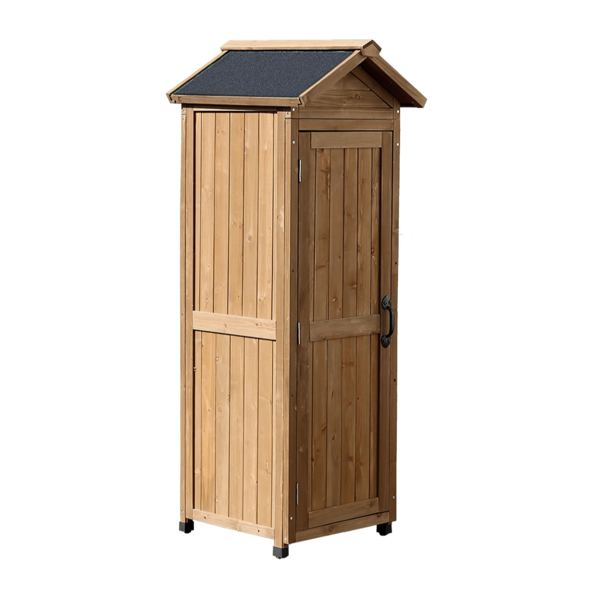 物置 三角屋根スリム収納庫 木製 倉庫 屋外 （ 屋外物置 約 幅 50 cm