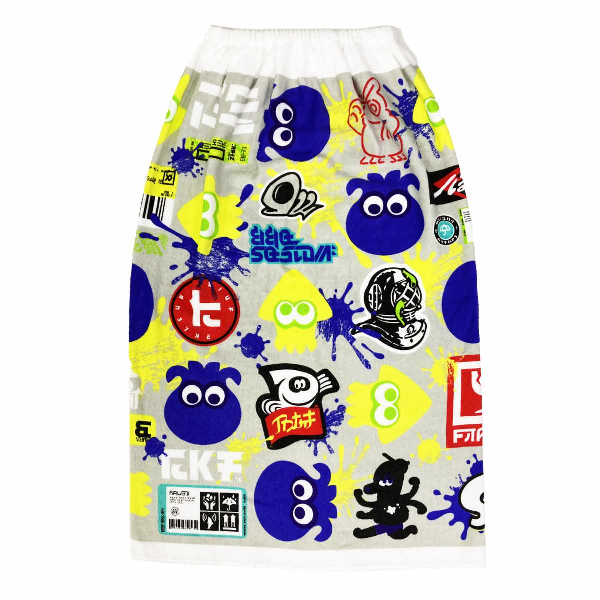 レア！ラップタオル 巻きタオル スプラトゥーン3 80×110cm （ タオル プール ラップタオル