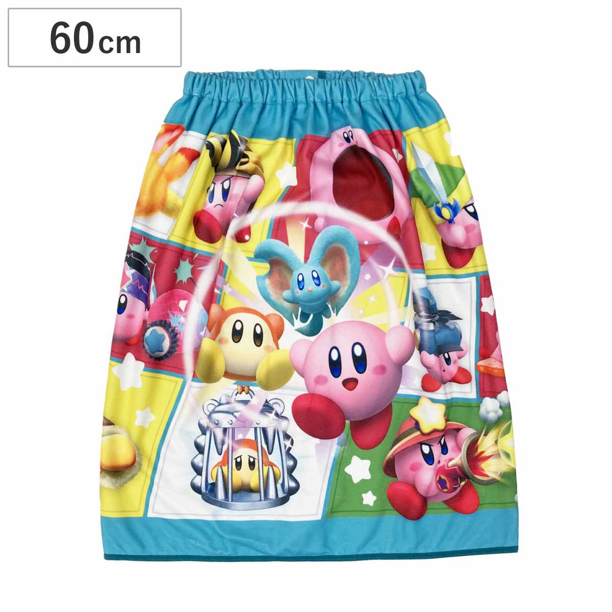 巻きタオル 星のカービィ 3Dディスカバリー柄 マイクロファイバー 60