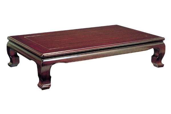 K◆ 美品 木製 家具 紫檀風 紫檀調突板 座卓 幅150cm 長方形 和調 座卓 ローテーブル 木製 喜楽 幅180cm （ 紫檀 化粧シート仕上げ