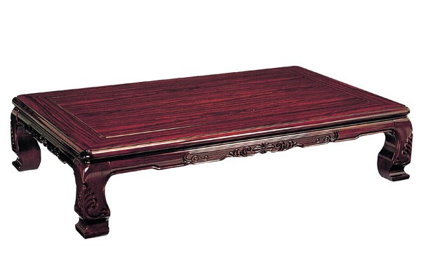 座卓　ローテーブル　木製　宝来　幅150cm （ 紫檀 化粧シート仕上げ シタン 日本製 ）