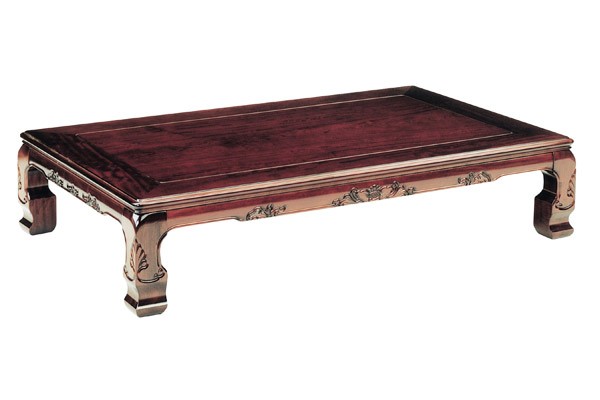 K◆ 美品 木製 家具 紫檀風 紫檀調突板 座卓 幅150cm 長方形 和調 4573435860526-1.jpg