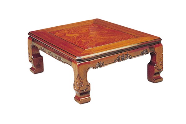 家具調こたつ　座卓　継脚付　木製　コタツ　円居　90cm角型 （ 炬燵 テーブル ケヤキ 突板仕上げ 欅 日本製 継ぎ足し コントローラー ちゃぶ台 和風 和室 正方形 和 彫り おこた ） 4573435862117-1.jpg