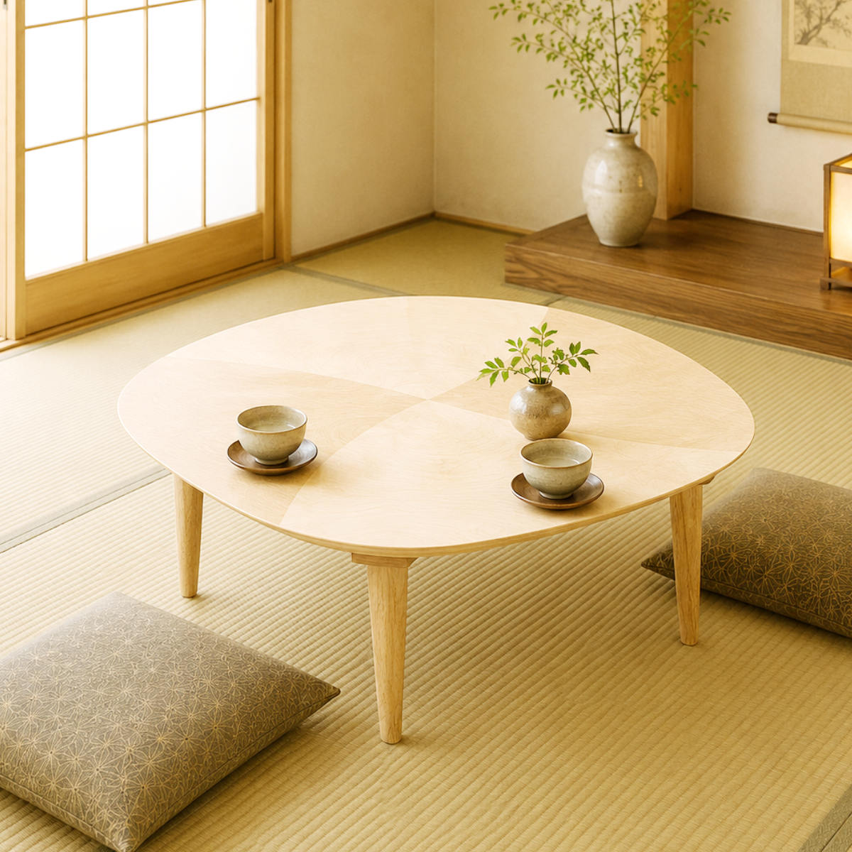 座卓 幅90cm 角丸 オーガ 家具調こたつ 日本製 （ こたつ コタツ 炬燵