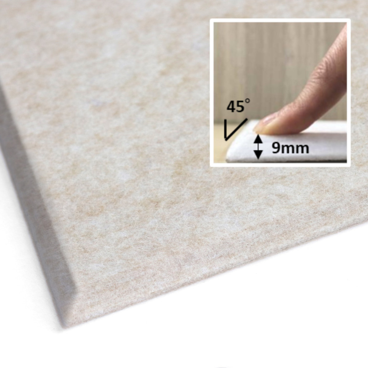 吸音材 吸音パネル フェルメノン 45度カット 40×40cm 吸音 防音 壁