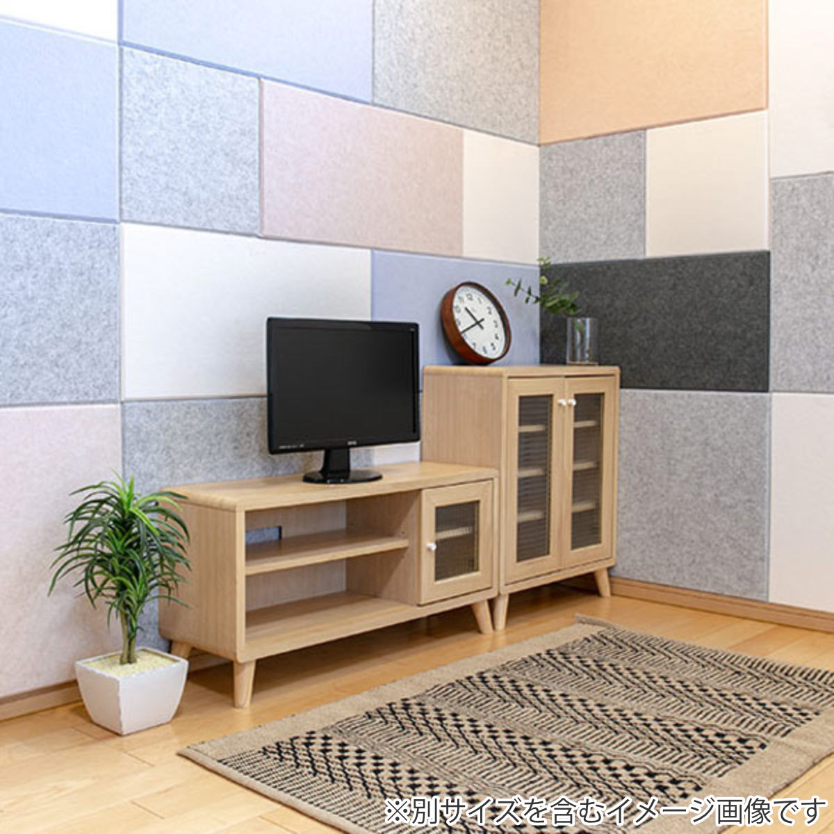 吸音材 吸音パネル フェルメノン 45度カット 40×40cm 6枚セット 吸音