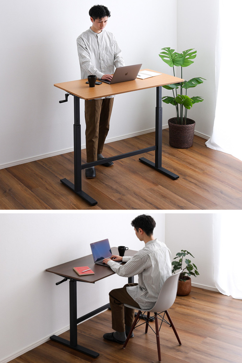 ホームテイスト（HOME taste） ワークデスク 昇降テーブル 幅113cm
