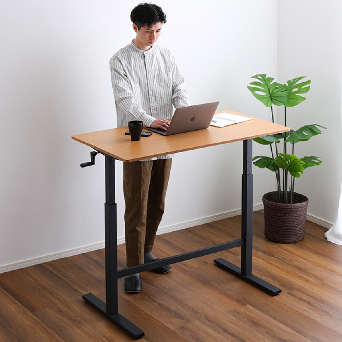 ホームテイスト（HOME taste） ワークデスク 昇降テーブル 幅113cm