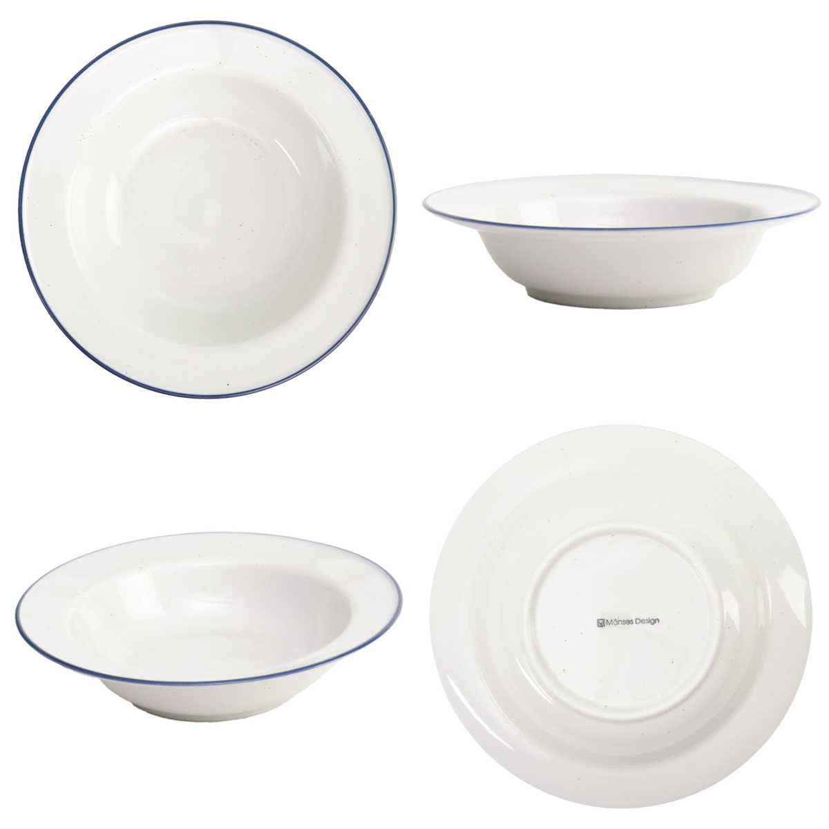 スープボウル 24.5cm Manses Design 磁器 （ 食洗機対応 電子レンジ